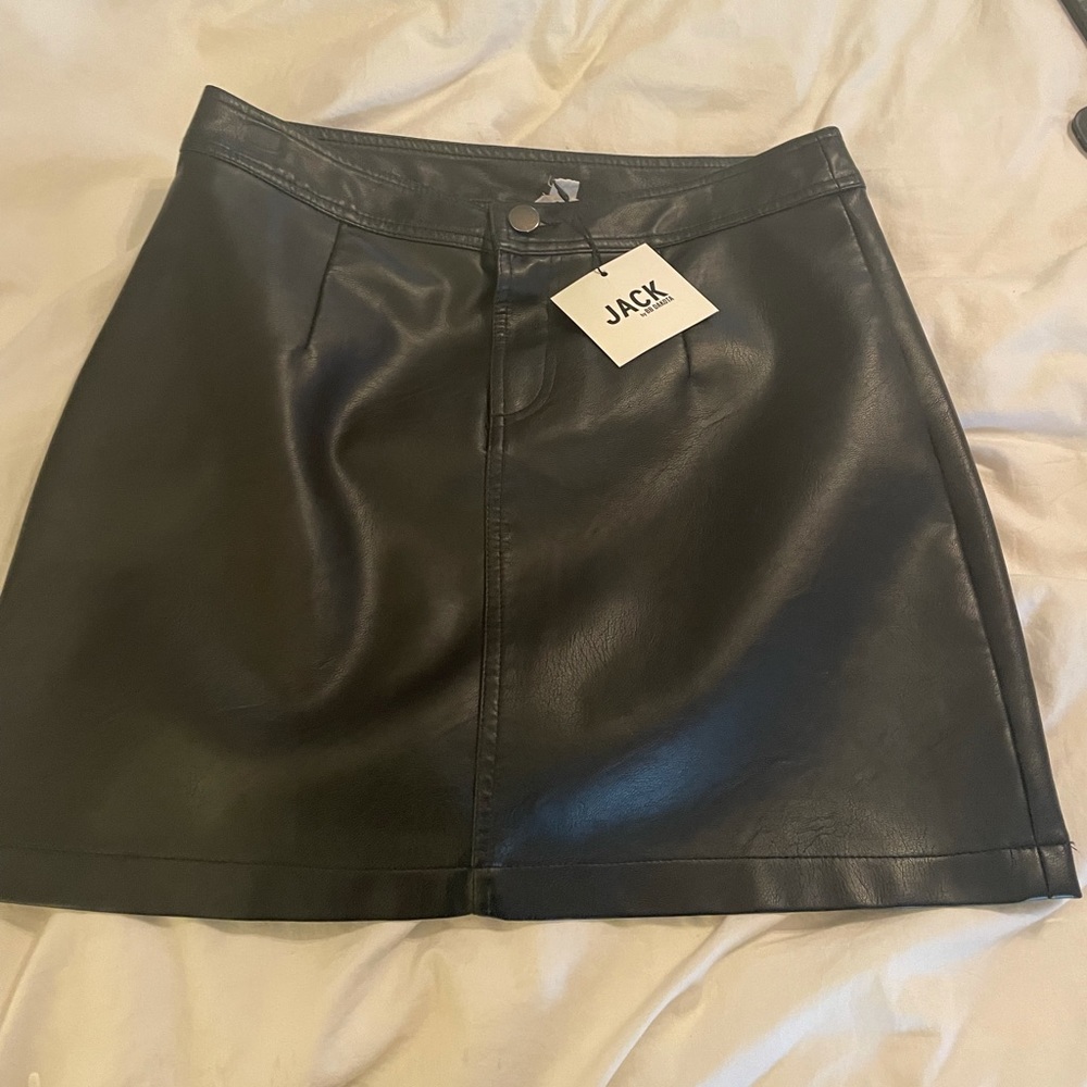 BB Dakota vegan leather mini skirt